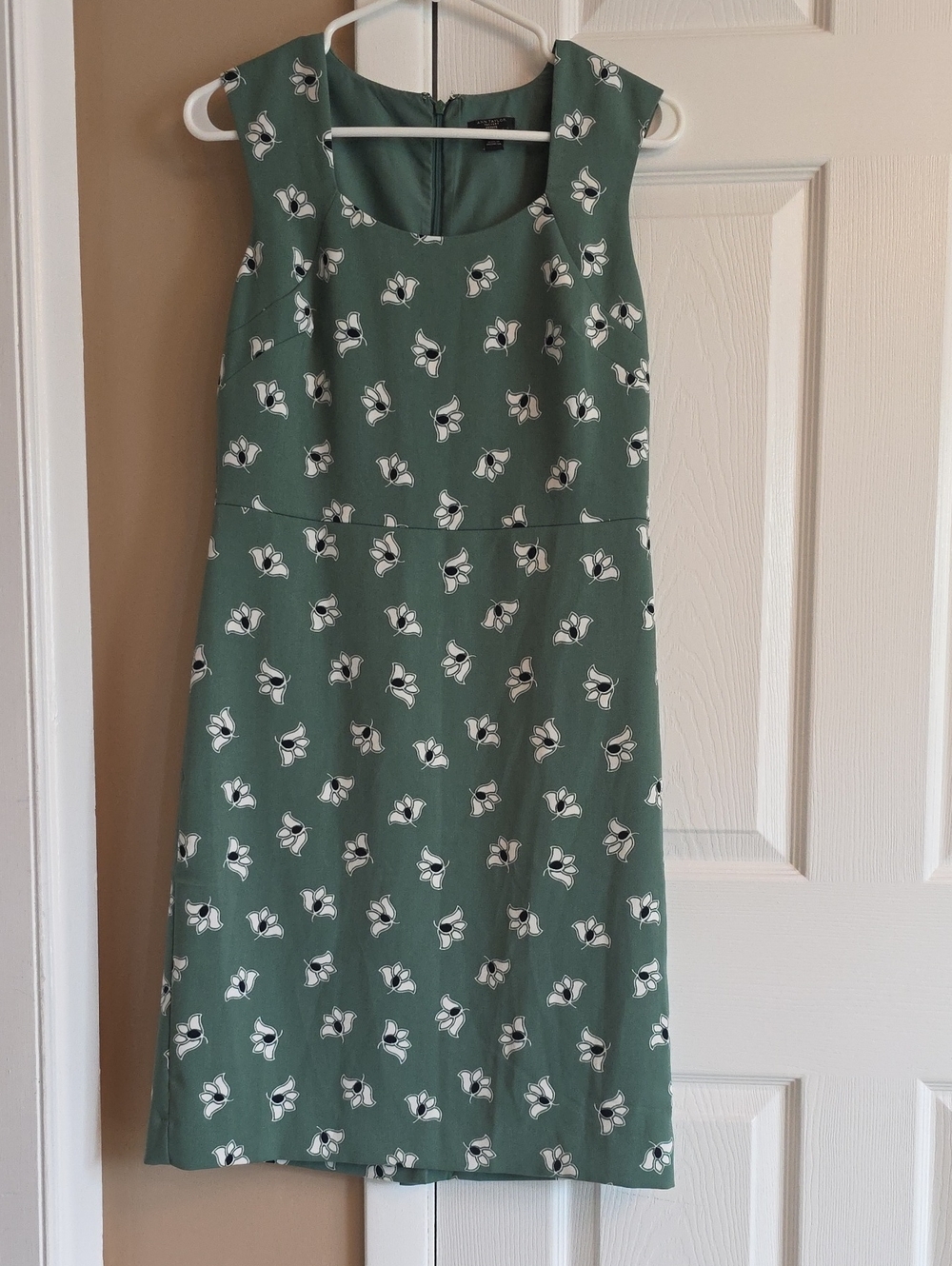 Ann TAYLOR Factory Women's Green Sleeveless Dress 6P Petite